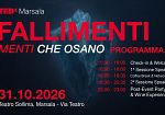 TEDx torna a Marsala sabato 31 ottobre al Teatro Sollima con “Fallimenti, menti che osano”