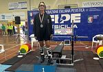 Coppa Italia di panca piana, trionfo per la mazarese Manuela Lombardo: primo posto nella categoria 47 kg