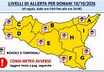 Avviso condizioni meteorologiche avverse. Domani (Sabato 10 ottobre) saranno chiuse le scuole di ogni ordine e grado