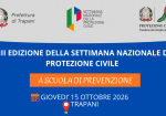 Settimana della Protezione Civile: domani a Trapani la giornata formativa “A scuola di prevenzione”