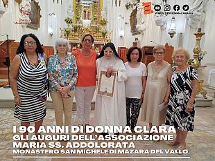 mazara-donna-clara-giurintano-monaca-del-monastero-di-san-michele-ha-festeggiato-il-90-compleanno