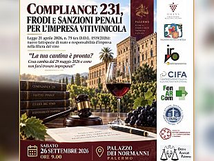 a-palazzo-dei-normanni-il-26-settembre-convegno-compliance-231-frodi-e-sanzioni-penali-per-limpresa-vitivinicola