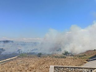 trapani-incendio-lungo-la-via-erice-mazara-nei-pressi-dello-svincolo-per-paceco