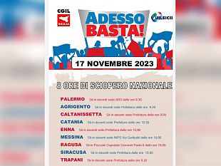 trapani/domani-8-ore-di-sciopero-nazionale-cgil-e-uil-insieme-per-cambiare-la-legge-di-bilancio-2024