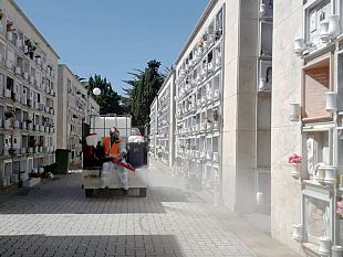 trapani-avviata-sanificazione-di-cimitero-ville-e-mercato-ittico