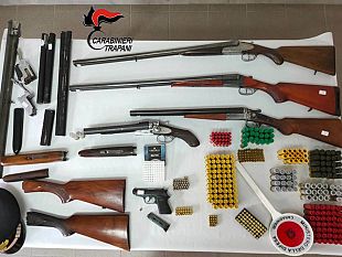 partanna/spara-contro-la-casa-del-fratello-arrestato-partannese-aveva-arsenale-in-casa