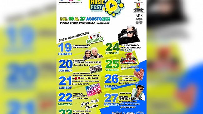 “Pastorella Music Fest 2023”: fra gli ospiti Cristiano Malgioglio