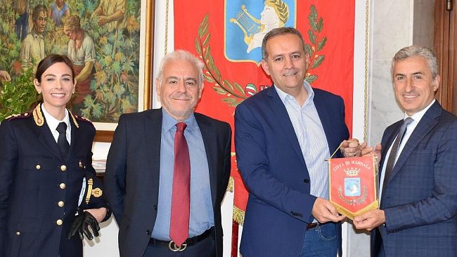 Nuovo Dirigente Polizia di Stato Marsala in visita al Comune