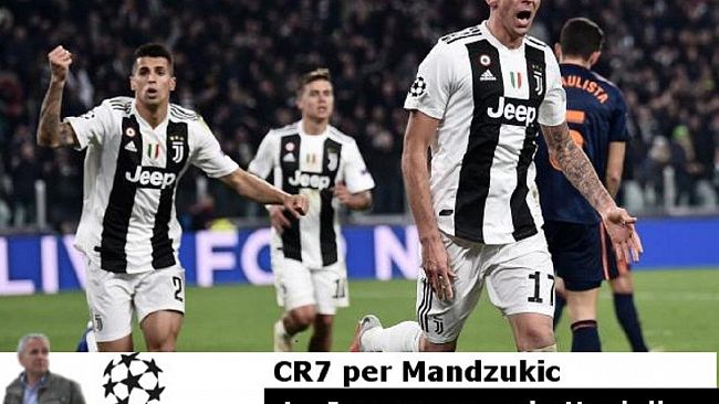 Segna Marione su assist di CR7. La Juve vince e passa agli ottavi di Champions