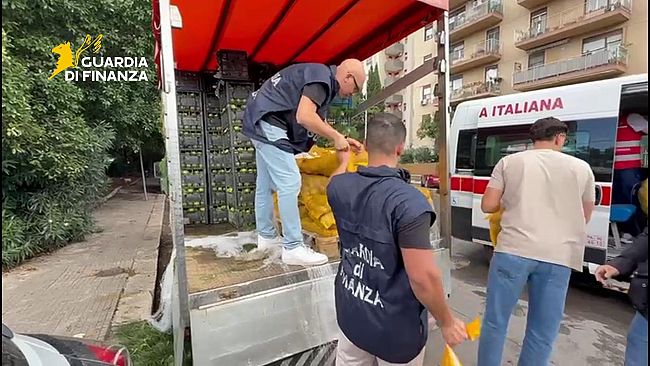 Scoperto dalla Guardia di Finanza di Palermo un mercato ortofrutticolo abusivo  (VIDEO)