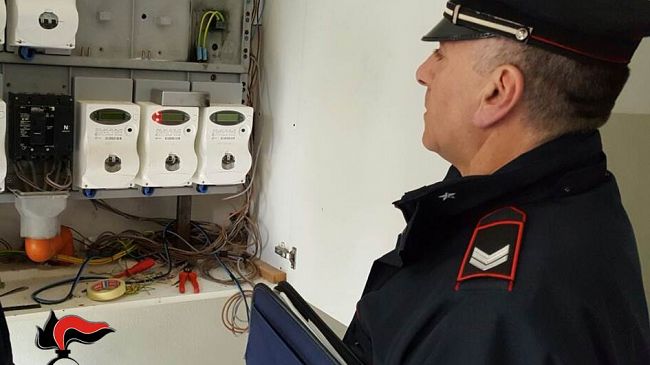 Rubano energia elettrica, sette denunciati a Castelvetrano  