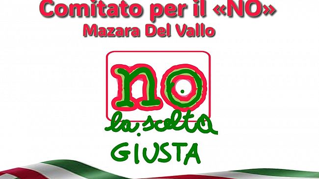 Mazara, Comitato per il NO: il 15 marzo l'incontro dal titolo 