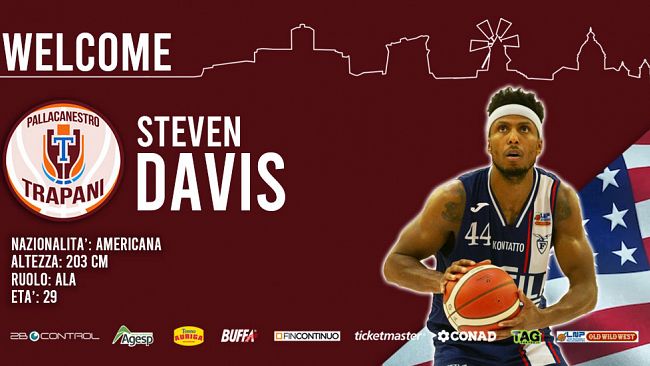 Pallacanestro Trapani, arriva Steven Davis