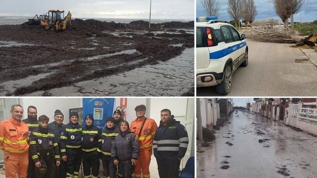 Maltempo a Petrosino, si torna verso la normalità dopo la forte mareggiata