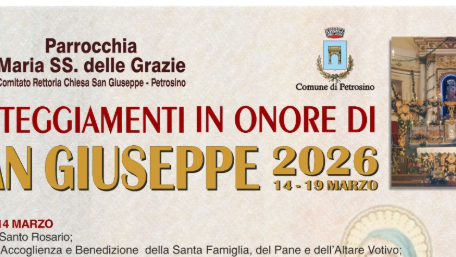 Petrosino, dal 14 al 19 marzo i festeggiamenti in onore di San Giuseppe