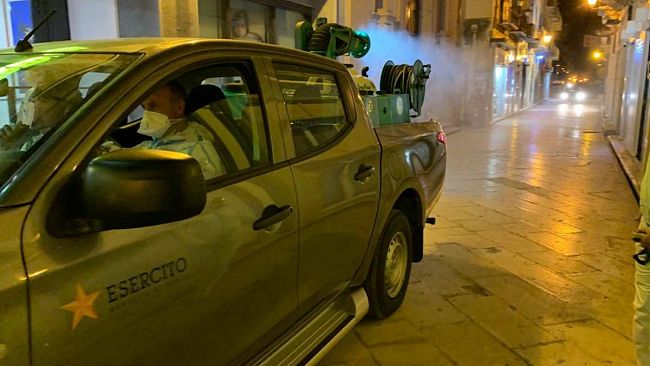 La Brigata Aosta impegnata in attività di sanificazione in varie province della Sicilia