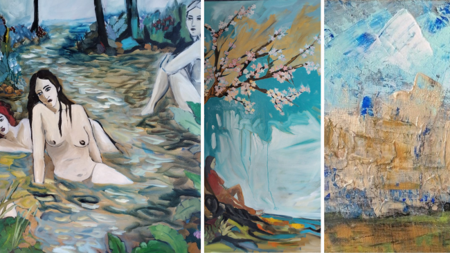 I quadri delle artiste mazaresi Loredana e Sabrina Russo alla mostra 
