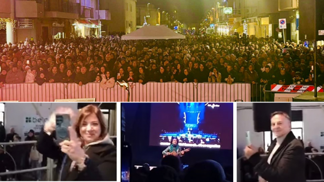 Povia, una serata di musica e l'omaggio a Denise Pipitone