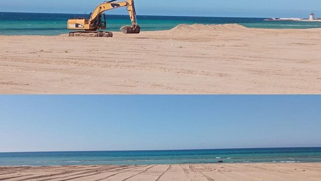 Erice, al via livellamento e pulizia della spiaggia