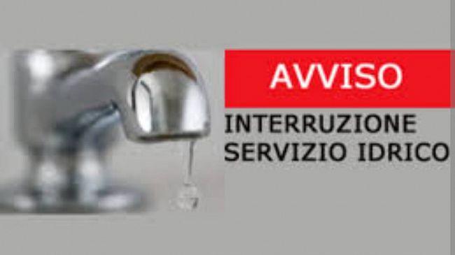 Campobello, avviso interruzione idrica a causa di lavori di manutenzione