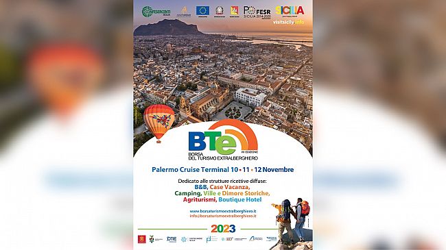 Trapani, torna dal 10 al 12 novembre la BTE, Borsa del turismo extralberghiero