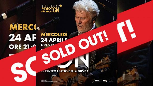 Sold out e grande attesa per il concerto di Ron al Cine Teatro Ariston