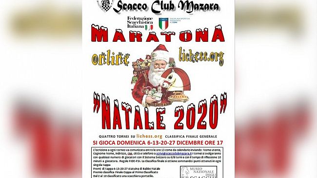Mazara, Maratona di scacchi: Natale 2020