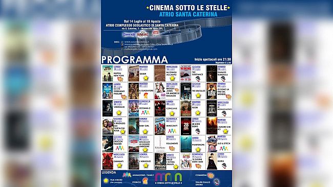 Estate Mazarese 2025, il 14 luglio al via “Cinema sotto le Stelle”. Il programma