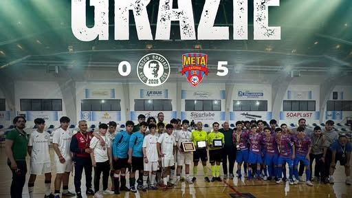 Calcio a 5 giovanile, gli under 17 della Bonifato sconfitti dal Meta Catania nella finalissima regionale