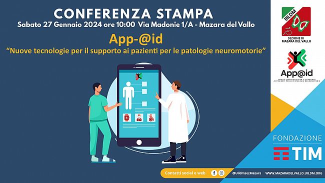 ​Mazara, si presenta il progetto “App-@id - Nuove tecnologie per il supporto ai pazienti per le patologie neuromotorie
