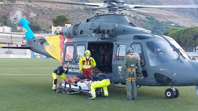 Zingaro, soccorso un ragazzo da un elicottero dell’Aeronautica Militare  