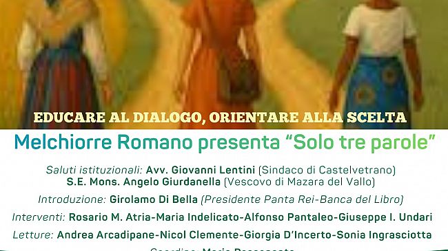 Galleria Letteraria 2026 - oggi pomeriggio “Solo tre parole” di Melchiorre Romano