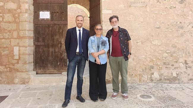 Alcamo, “Giusina in cucina on the road” al Castello dei Conti di Modica per le riprese della sua trasmissione 