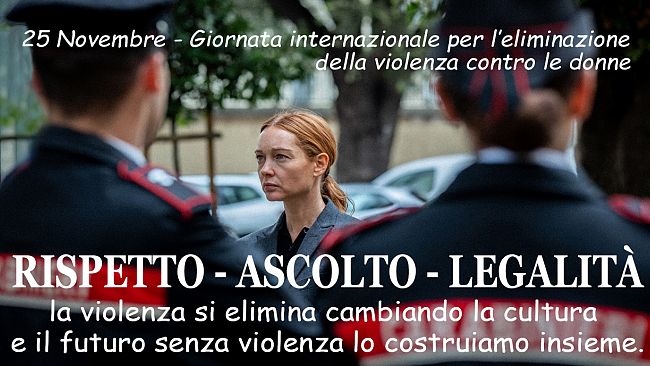 Le iniziative dei Carabinieri in occasione della Giornata per l’eliminazione della violenza contro le donne