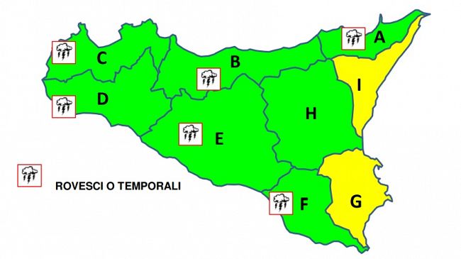 ​Previsioni meteo in miglioramento, mentre a Trapani la pioggia battente allaga parecchie strade
