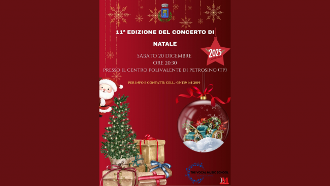 Petrosino, tutto pronto per l'11° edizione del tradizionale Concerto di Natale 