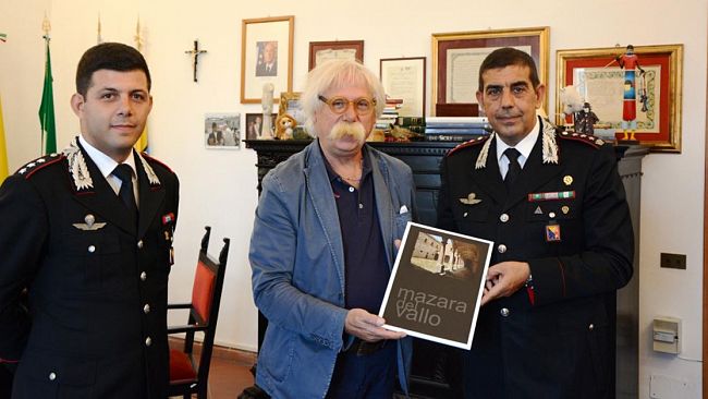 Mazara, il saluto del comandante provinciale dei carabinieri colonnello Ferdinando Nazzaro
