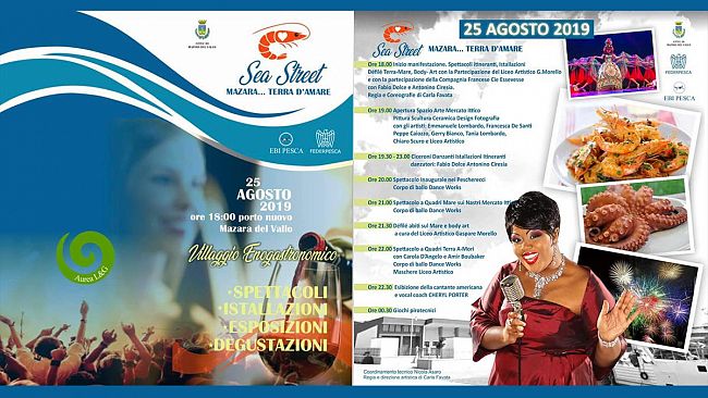 Domenica 25 agosto in zona del Porto Nuovo “Sea Street – Mazara Terra d’A-Mare”