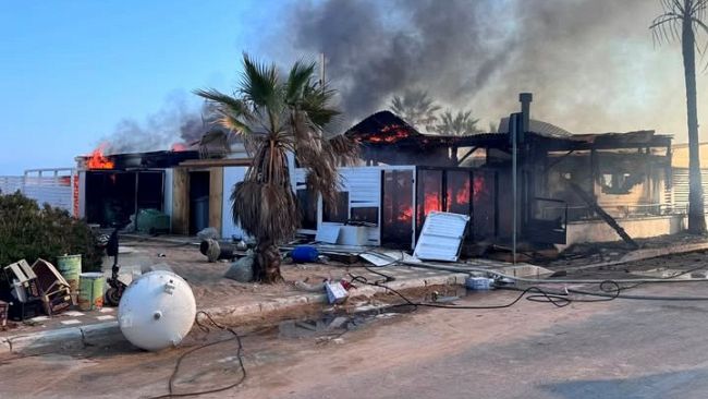 Incendio al lido 