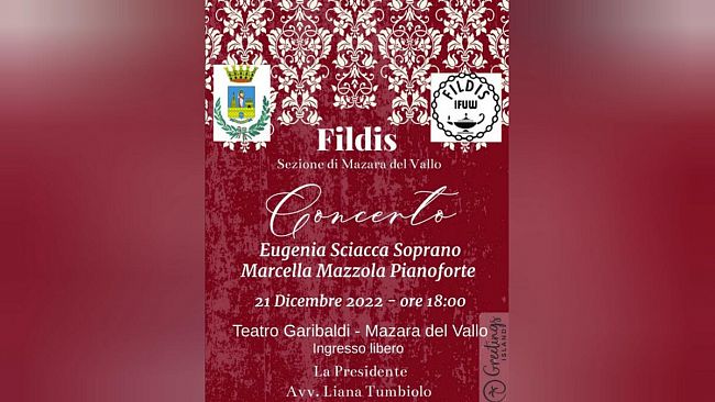 ​Mazara, centenario della FILDIS. Questa sera concerto al Teatro Garibaldi