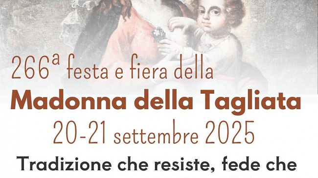 Al via oggi la festa  e la fiera della Madonna della Tagliata 