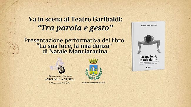 Mazara, il 10 gennaio presentazione performativa del libro 
