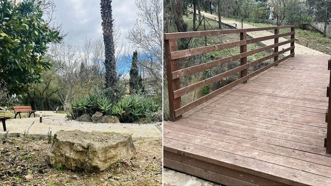 ​Buseto Palizzolo. Riqualificata area verde con panchine, luci e ponte di collegamento