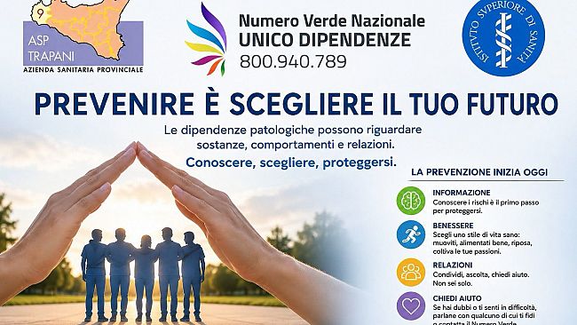 Attivo il nuovo numero verde nazionale per contrastare le dipendenze