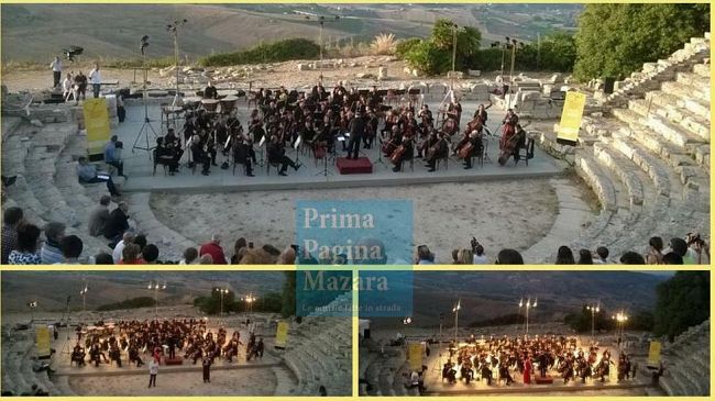 CALATAFIMI SEGESTA – L’Orchestra Sinfonica Siciliana incanta il “Calatafimi Segesta Festival – Dionisiache 2016”