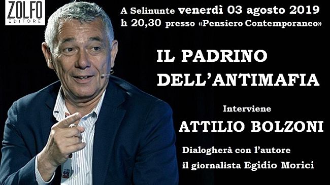 Venerdì 2 agosto Attilio Bolzoni a Selinunte, presenta il libro “Il padrino dell’antimafia”
