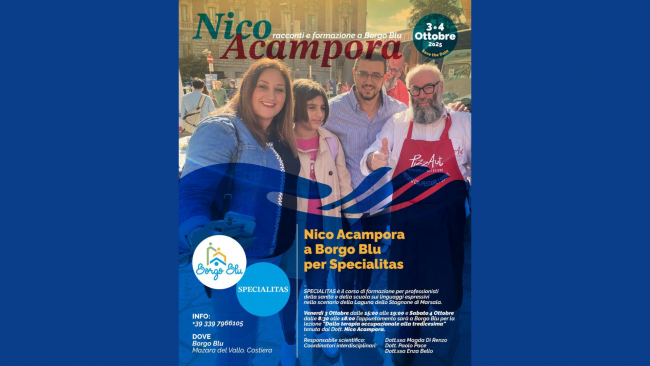 Mazara, a Borgo Blu il fondatore di PizzAut Nico Acampora per due giornate di formazione e inclusione