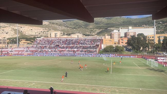 Trapani-Catania 0-1, rossoblù avanti all’intervallo