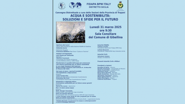 Il 31 marzo il convegno provinciale di Fidapa dal titolo 