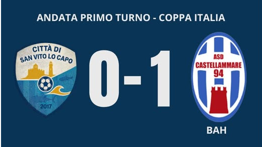 ​Coppa Italia Eccellenza. Sconfitta di misura per il San Vito Lo Capo